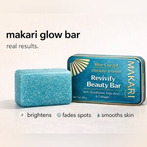 ✨ Makari Revivify Beauty Bar – Blue Crystal Soap ✨
